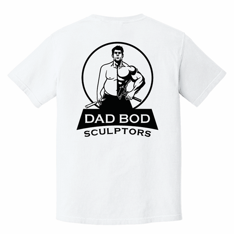 White Shirt with Logo on Back